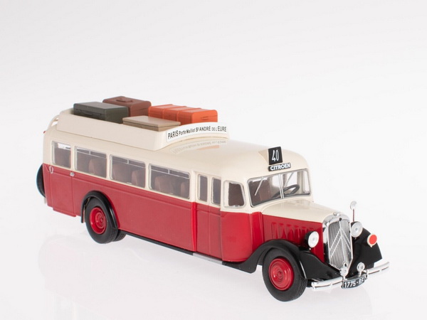 автобус CITROEN T45 FRANCE 1934 Red/Biege